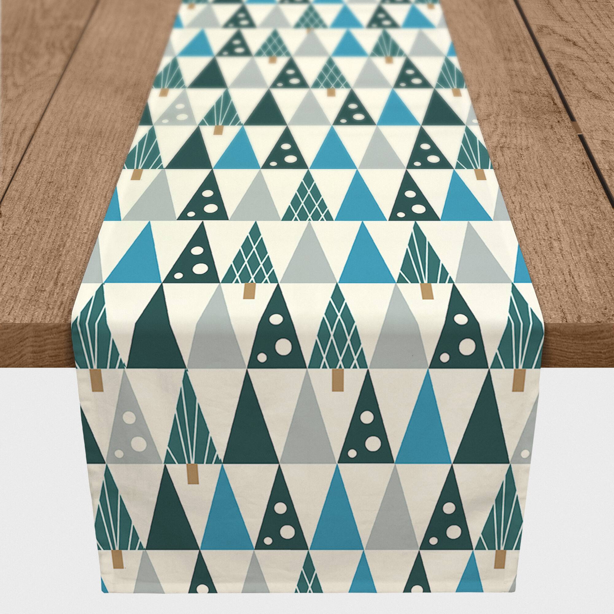 Mod Cool Tree 16x72 Poly Twill Table Runner
